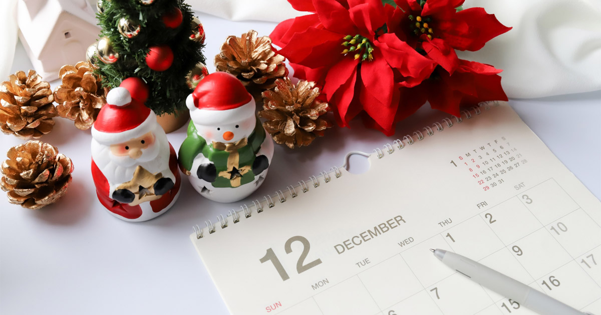 12月カレンダー